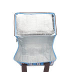 KOLLAB Choc Brown Stripe Cooler Bag