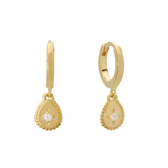 Murkani Reflection Huggies - Yellow Gold