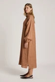 Bajau Button Dress - Clay