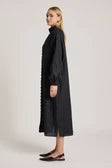 Bajau Button Dress - Black