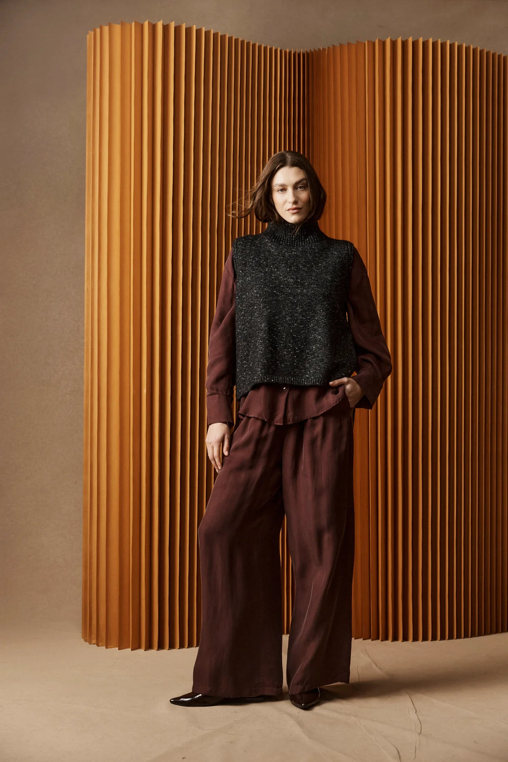 Calista Pant Mahogany