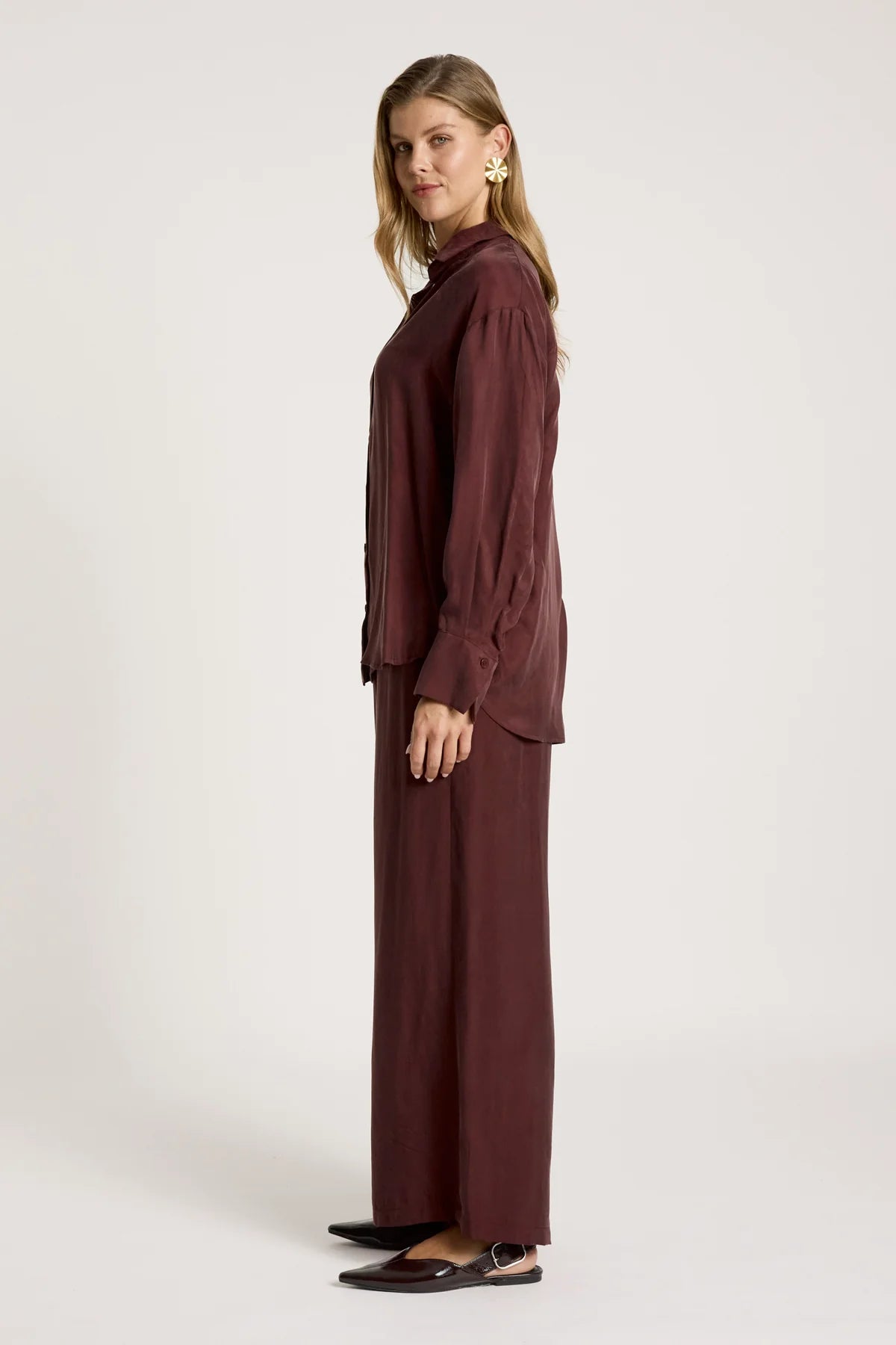 Calista Shirt Mahogany
