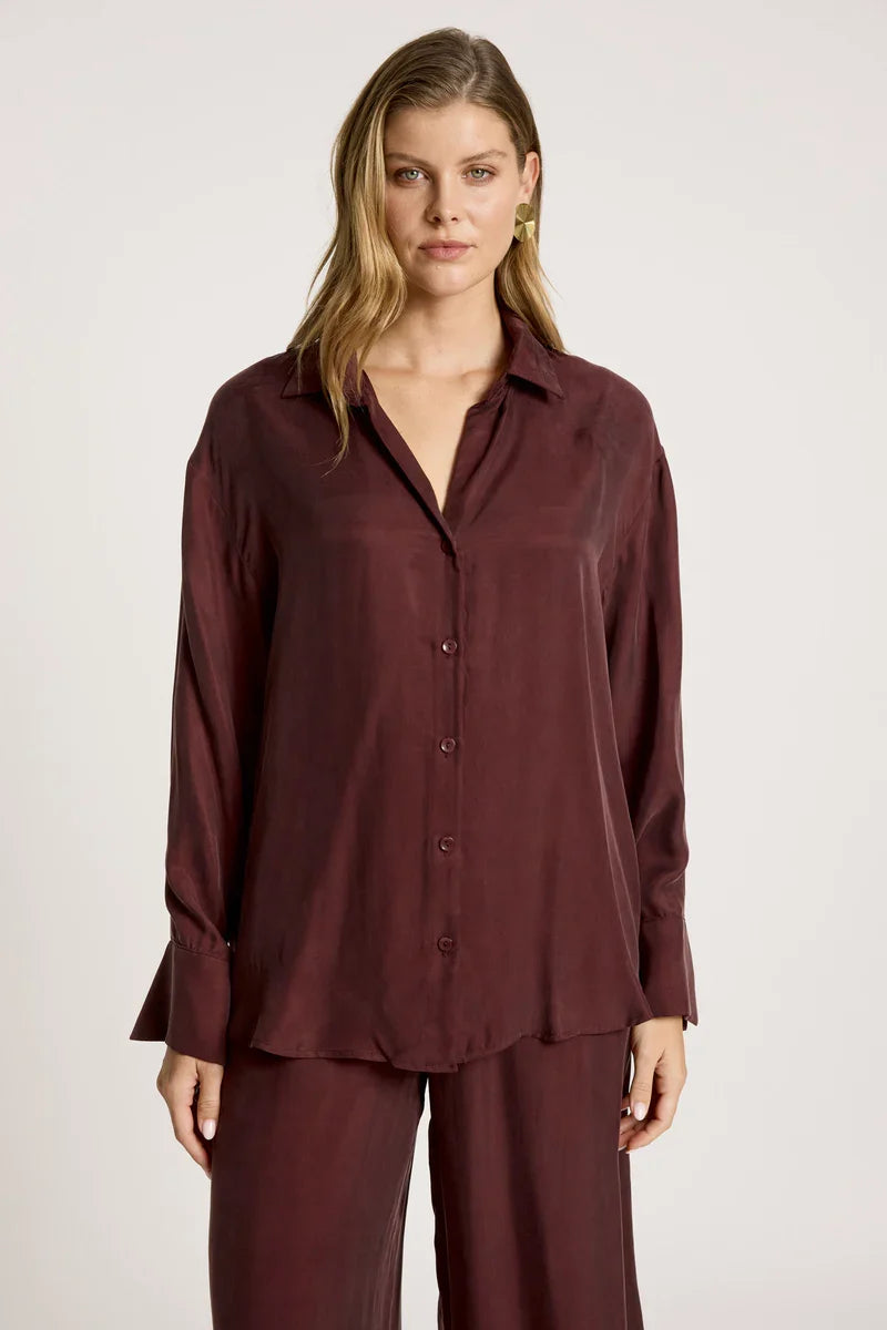Calista Shirt Mahogany