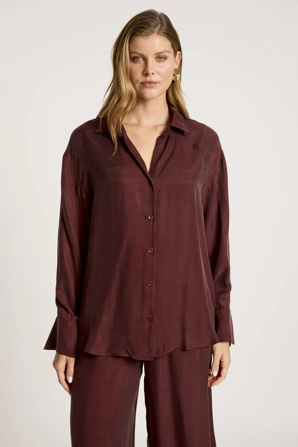 Calista Shirt Mahogany