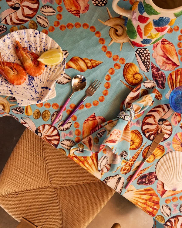 Costa Blue Tablecloth Standard Rectangular
