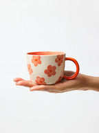 Chino Mug Daisy Peach