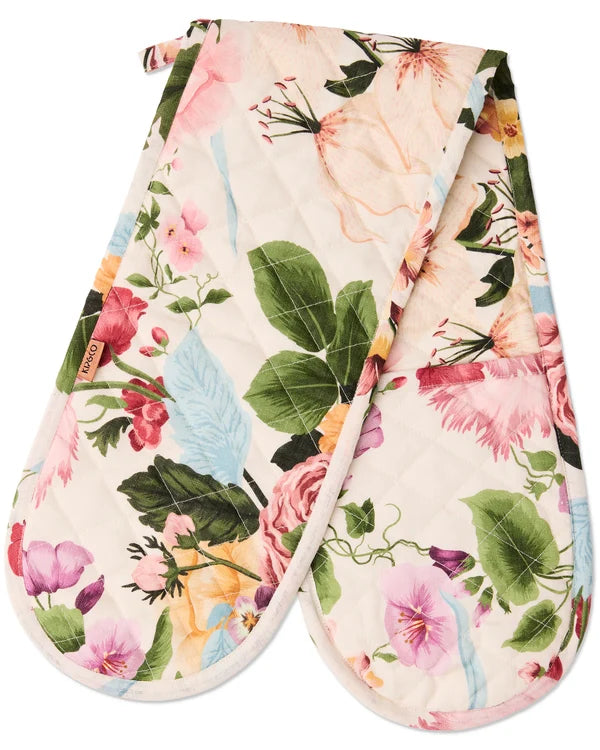Belle Floral Double Oven Mitt One Size
