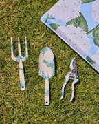 Hydrangea Blue Garden Tools and Gloves Set One Size