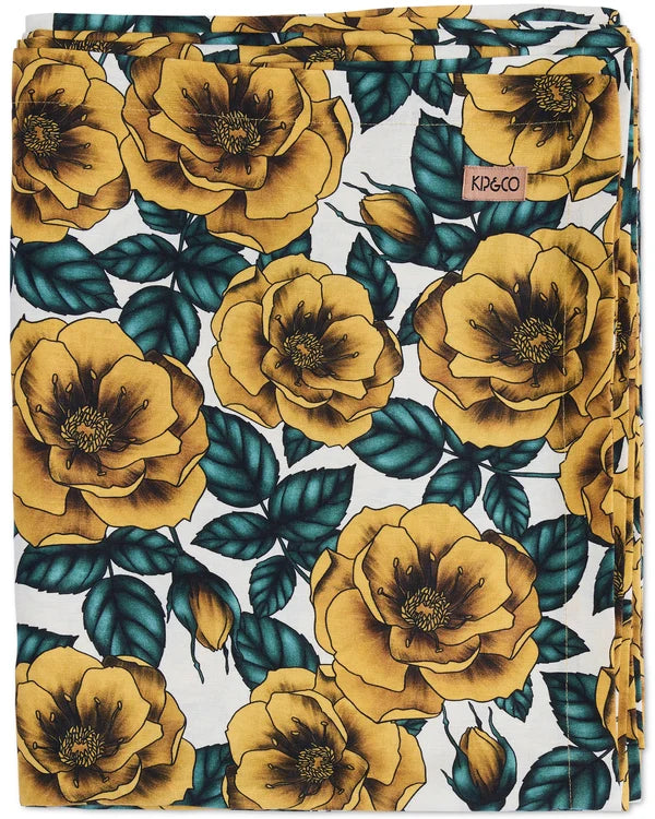 Kip & Co Golden Peony Tablecloth