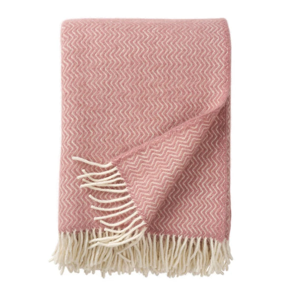 Klippan Sorbet Wool Blanket - Powder Pink
