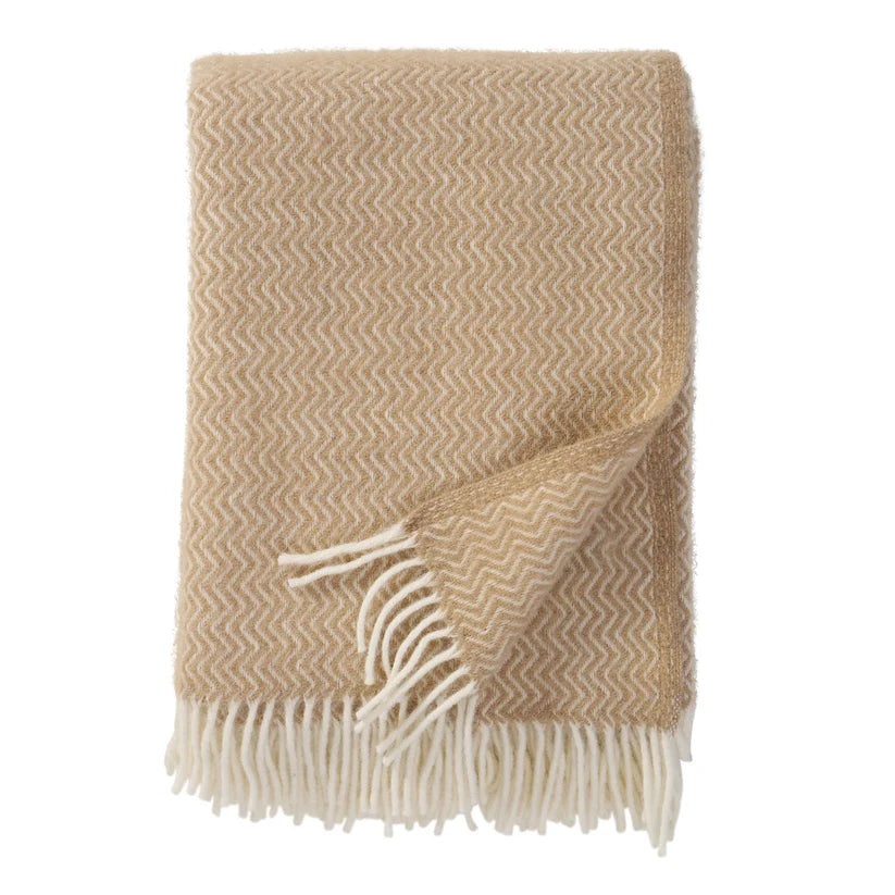 Klippan Sorbet Wool Blanket - Sandy Beach