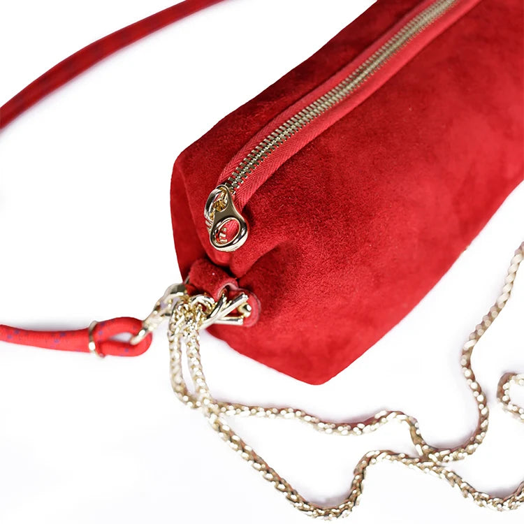 Craie Studio Nuage Bag - Suede Rouge