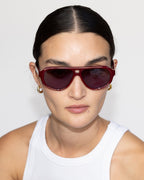 Luxe Ryder Merlot Sunglasses