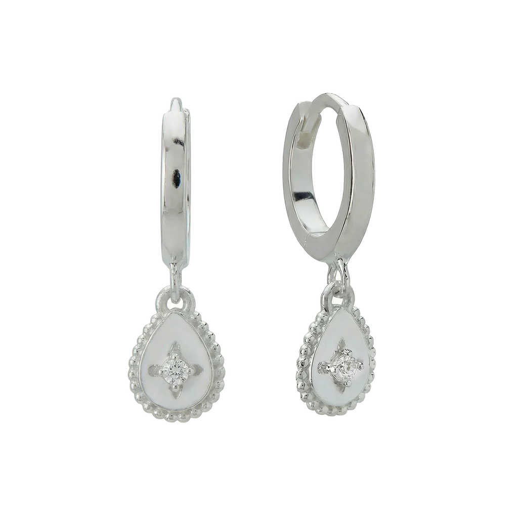 Murkani Reflection Huggies - Sterling Silver