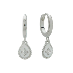 Murkani Reflection Huggies - Sterling Silver