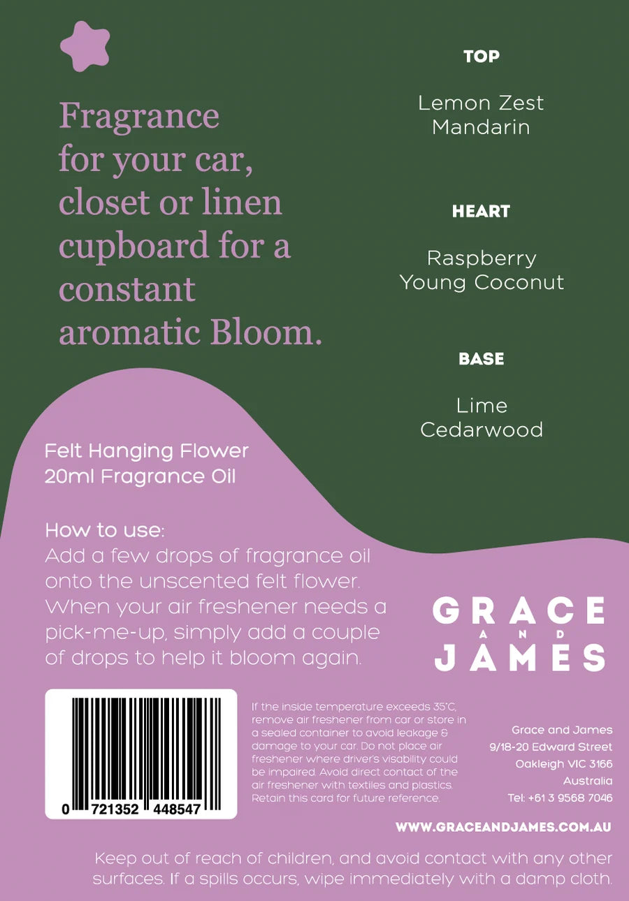 Bloom Yuzu, Lime and Coconut Air Freshener