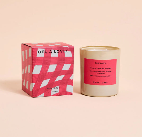 Celia Loves Pink Lotus Candle