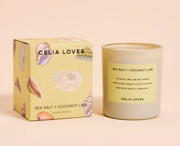 Celia Loves Sea Salt and Coconut Lime Candle