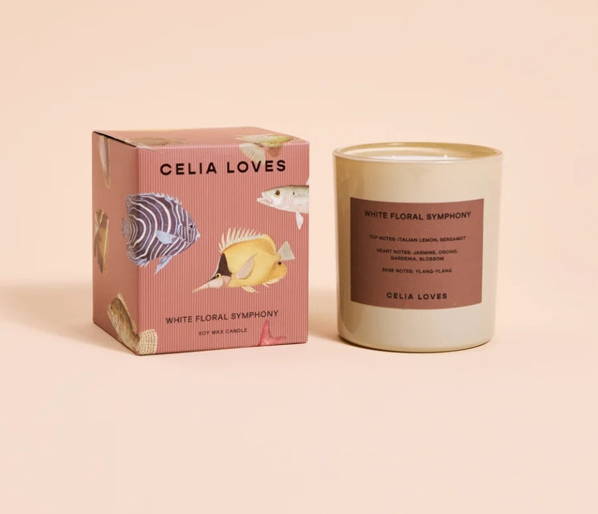 Celia Loves White Floral Symphony Candle