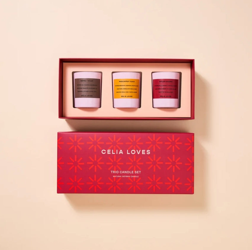 Celia Loves European Holiday - Trio Candle Set