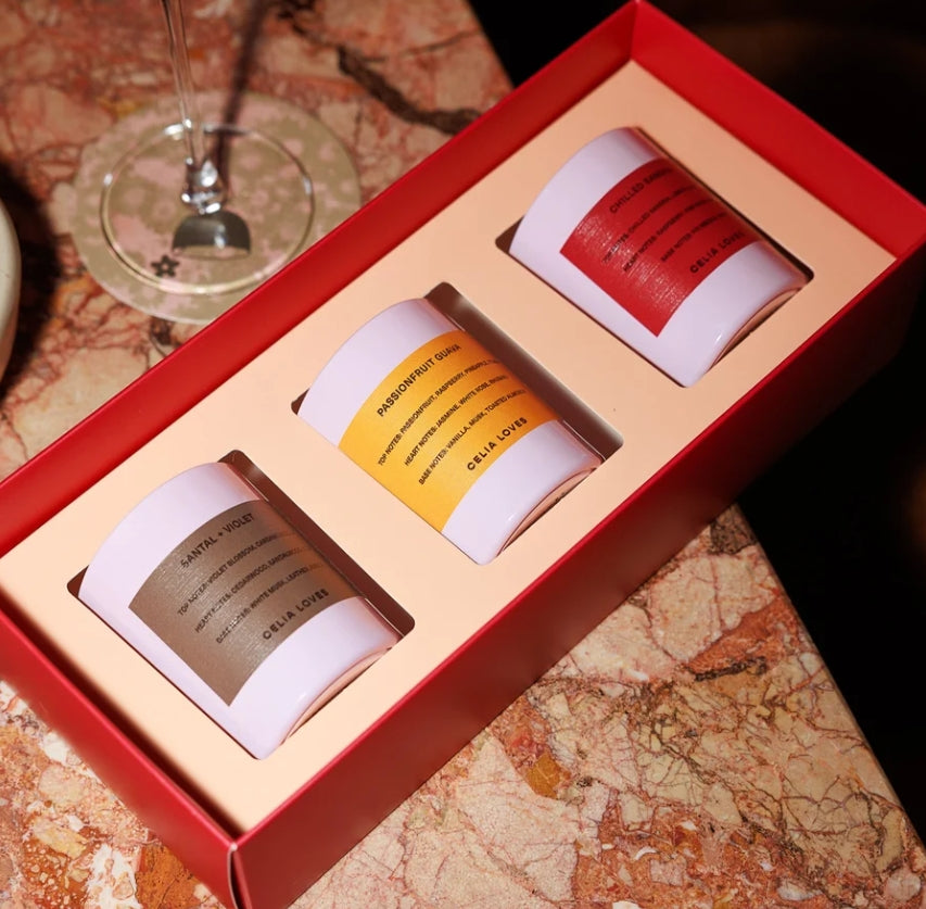 Celia Loves European Holiday - Trio Candle Set