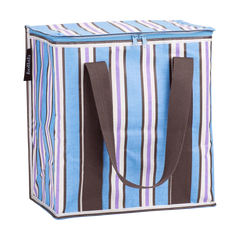 KOLLAB Choc Brown Stripe Cooler Bag