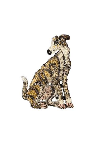 TROVELORE Greyhound Brooch