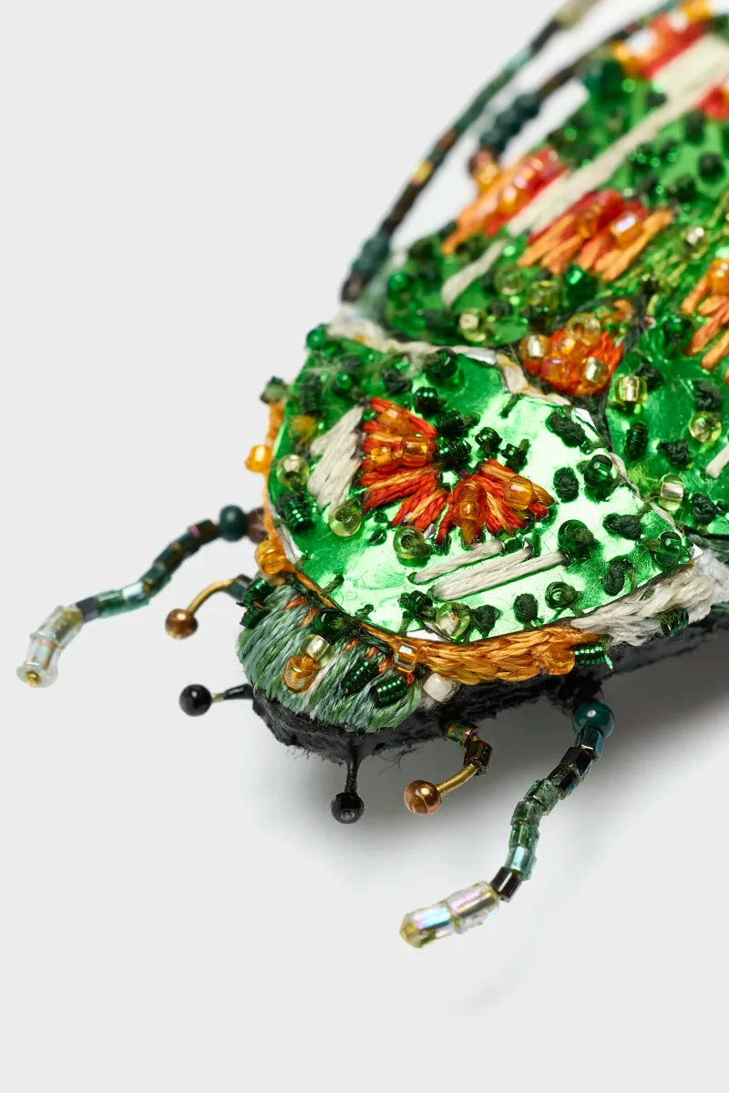 Trovelore Rainbow Flower Beetle Brooch